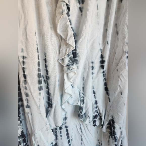Raviya Tie-Dyed Waterfall-Hem Tube Dress Cover-Up XL - Picture 4 of 8